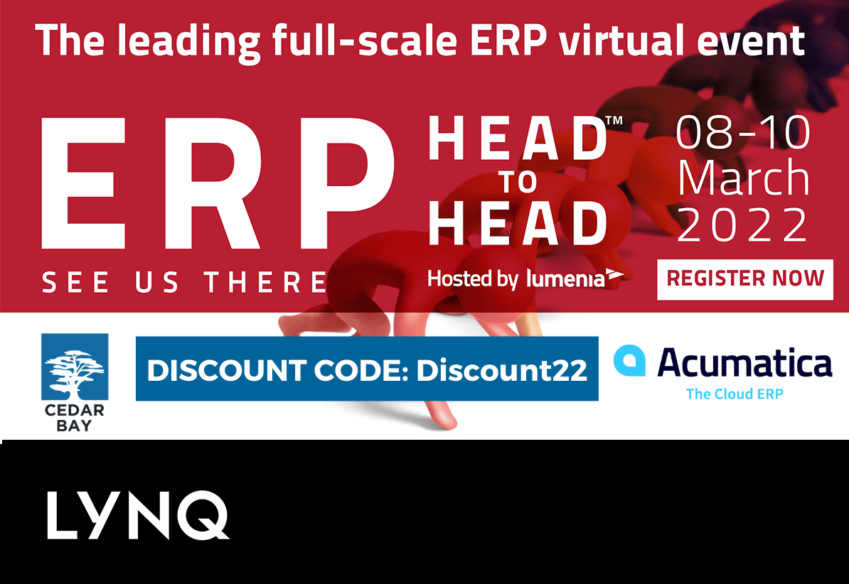 Discount Code ERP HeadToHead Cedar Bay