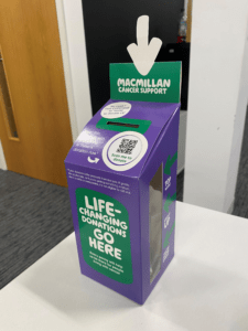 LYNQ MacMillan Donation box