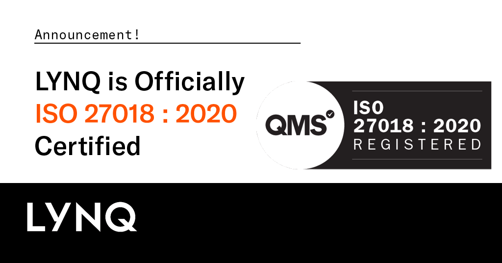 LYNQ - LYNQ Is ISO 27018 : 2020 Certified